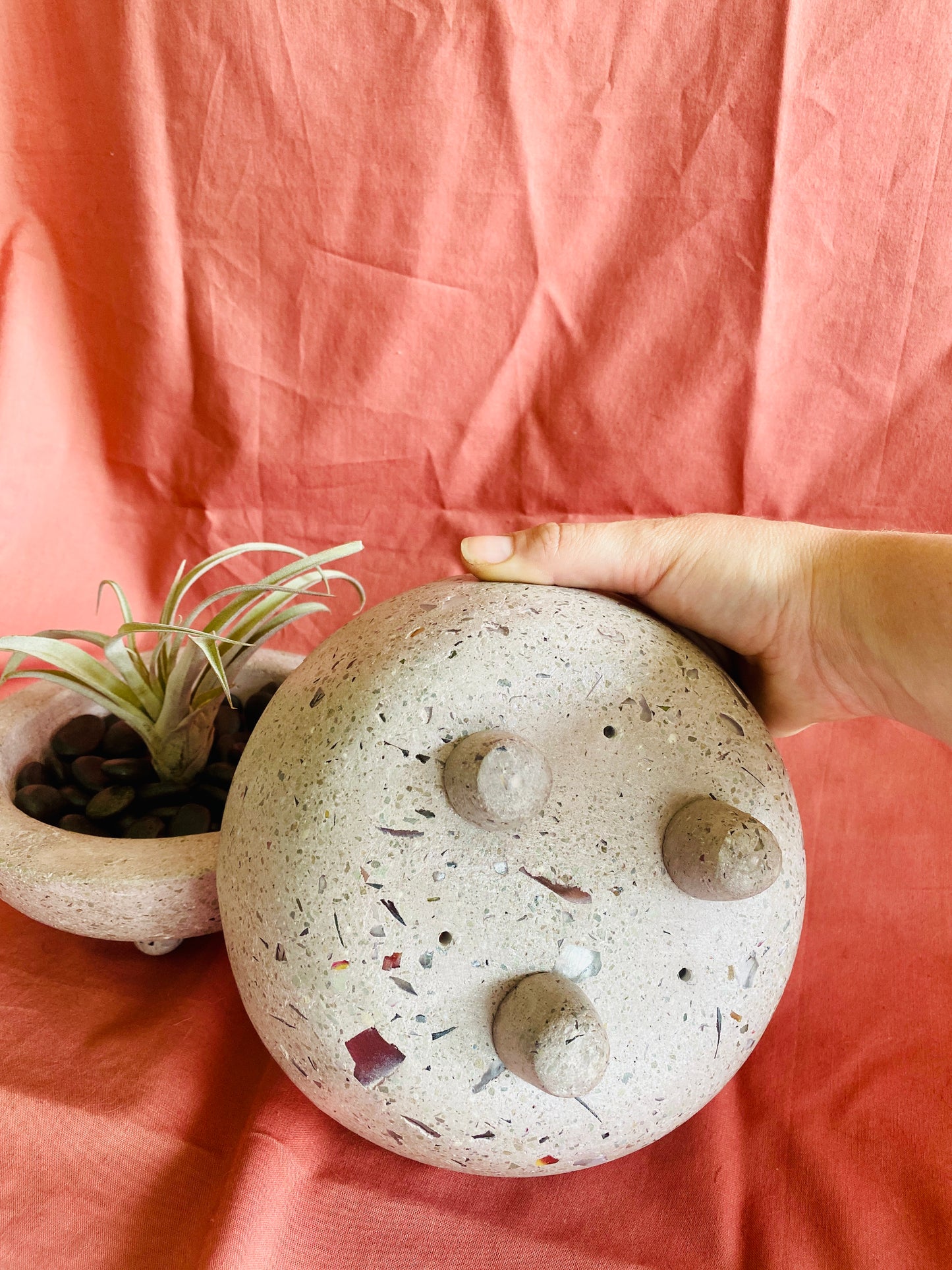Pink Bowl Planter with Feet | Batch #44